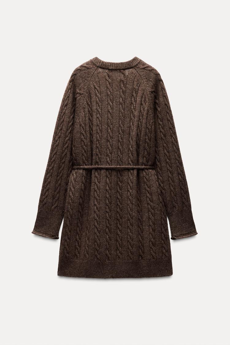 Chestnut Cable Knit Sweater